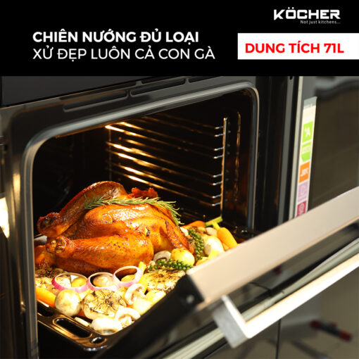 LÒ NƯỚNG ÂM TỦ 71L KOCHER KOEU-71S14F - Hình ảnh 6