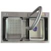 CHẬU RỬA LIỀN VÒI THÁC NƯỚC KAFF KF-UM7546S-450x450