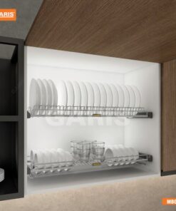 GIÁ BÁT ĐĨA CỐ ĐỊNH GARIS MB04E 2 TẦNG INOX 304