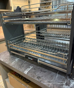 Giá bát nâng hạ nan dẹt khung inox 304 GrandX XL.60S2