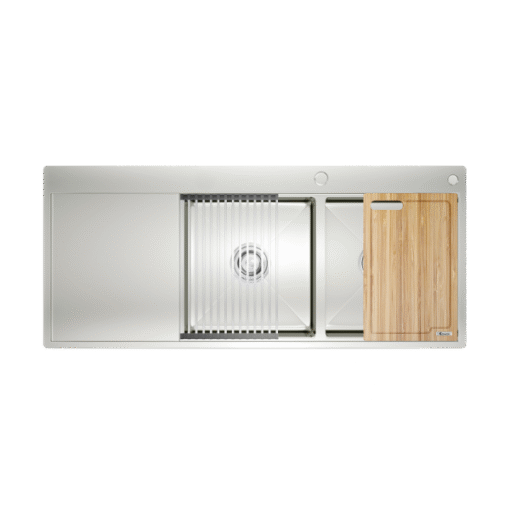 chau-rua-bat-2-ho-workstation-sink-topmount-sink-kn11650td-ban-trai